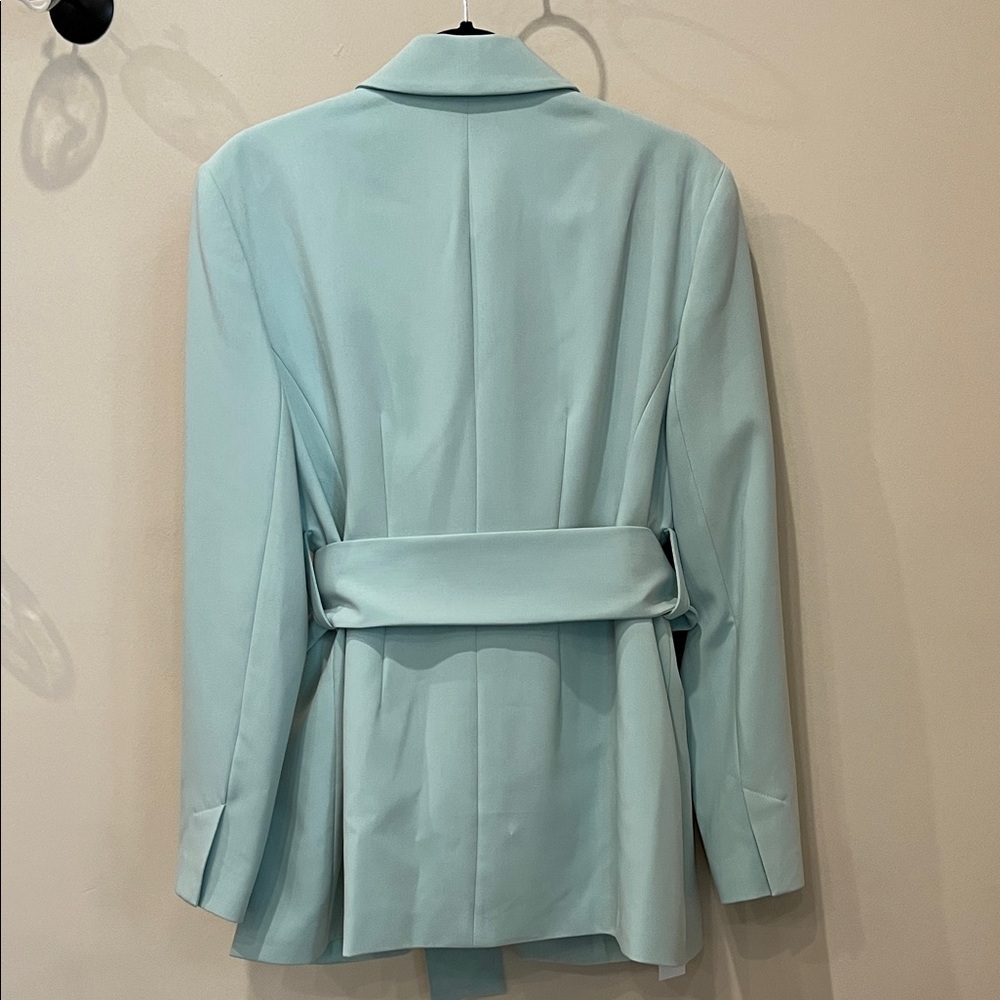 NWT Topshop Mint Green Belted Suit - Blazer & Pants - Picture 4 of 11